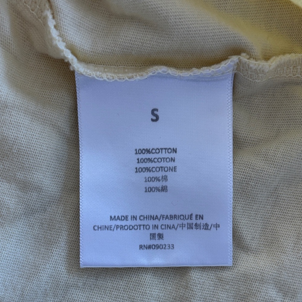 Essentials Men's Light Yellow Tee - Picture 7 of 7